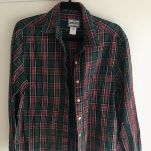 Pendleton green plaid button down, Sz Medium